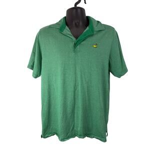 Vintage Clubhouse Collection Masters Golf Polo Green Size Medium Made in Italy